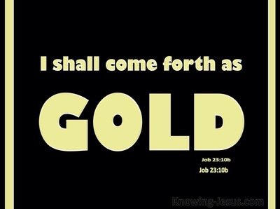 Job 23:10 I Shall Come Forth As Gold (yellow)